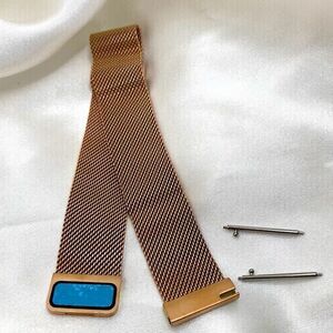 Milan mesh gold toned stainless steel magnetic watch band replacement